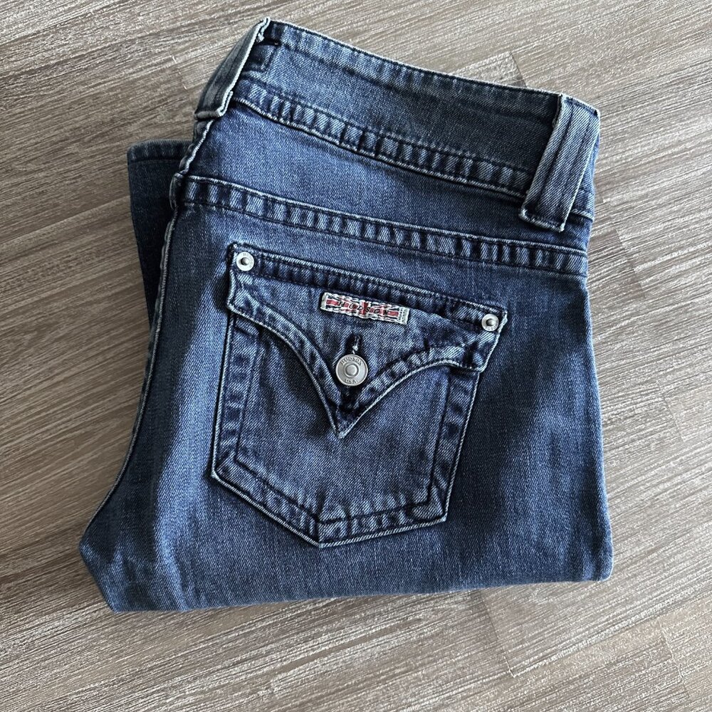 Hudson Jeans Flared Low Rise Denim Womens Size 27